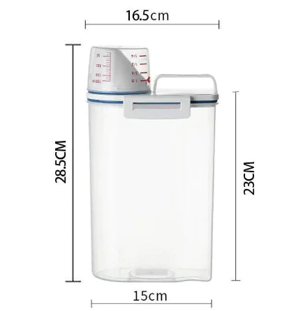 2KG Airtight Grain Keeper with Scoop