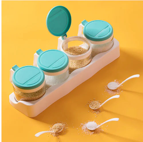 Glass Spice Box and Storage Jar