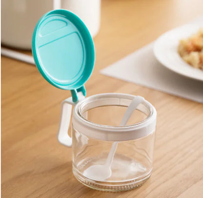 Glass Spice Box and Storage Jar